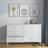 Drewniana komoda 6S 154 Scandi biały