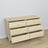 Pine chest of drawers 6S 154 Scandi clear pine