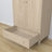 Wardrobe 2D1S oak bleached oak – side view, depth and proportions of the furniture