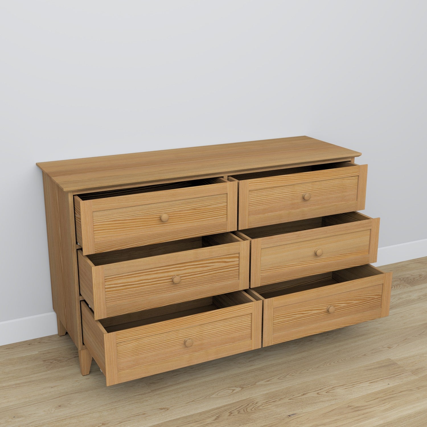 Sosnowa komoda 6S 154 Scandi sosna naturalna
