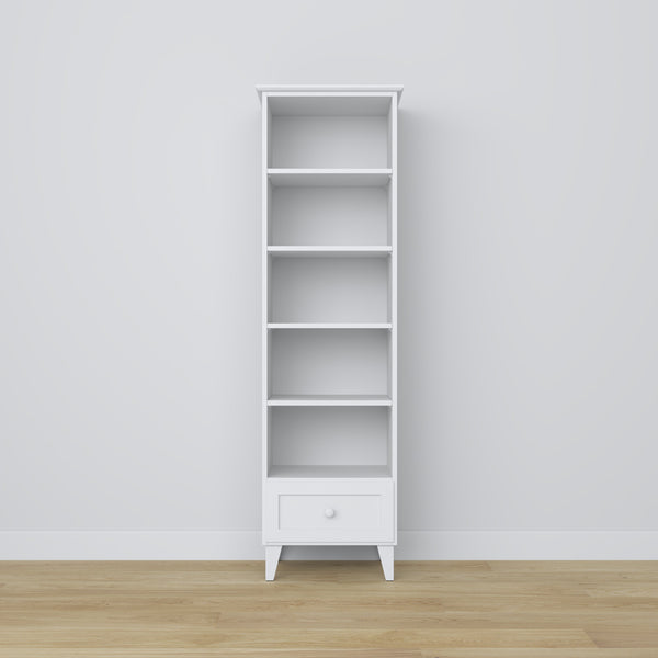 Wooden shelf 1S 57 Scandi white