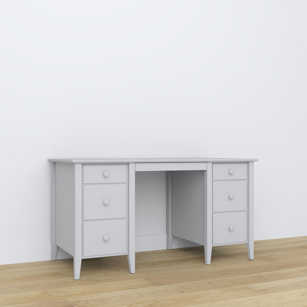 Drewniane biurko 6S Scandi popielaty