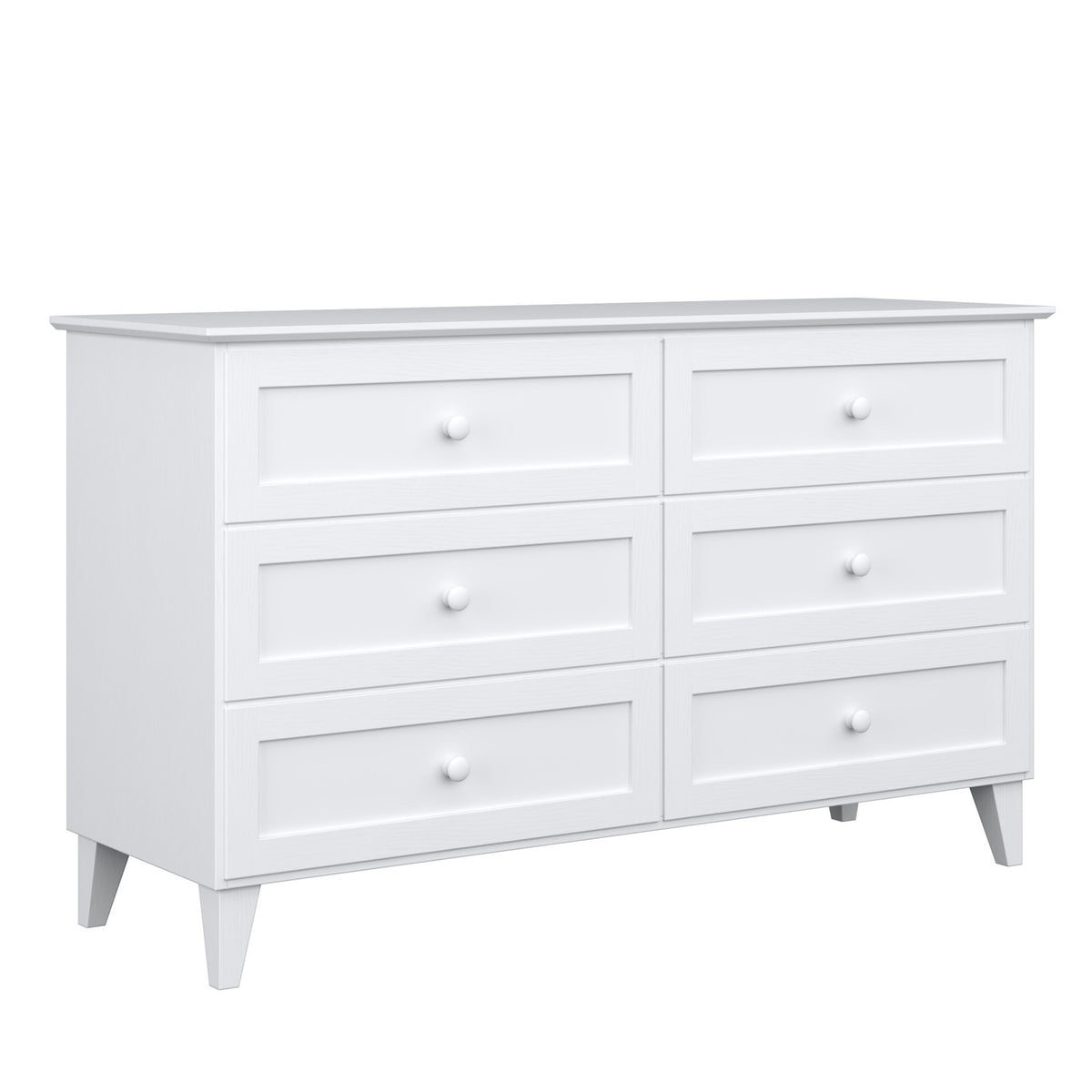 Drewniana komoda 6S 154 Scandi biały