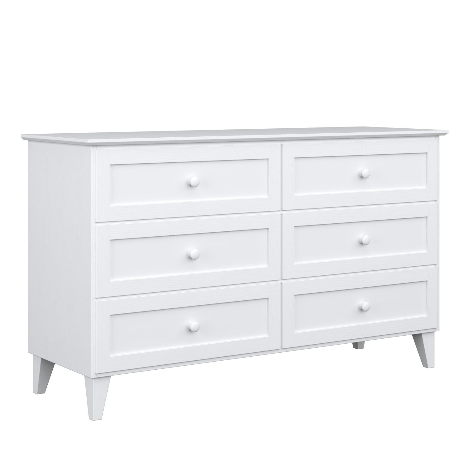 Drewniana komoda 6S 154 Scandi biały