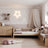 Łóżko sofa dąb naturalny z dębu – wymiary i schemat, Nizio