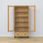 Dębowa witryna 1S 90 Scandi dąb naturalny / czarny