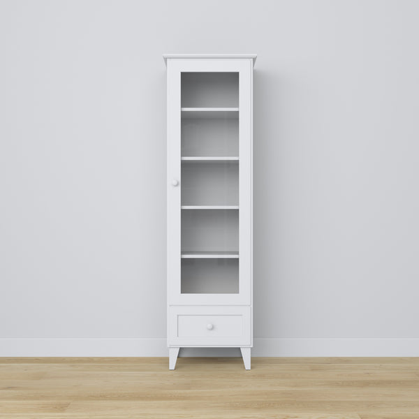 Wooden display cabinet 1S 57 Scandi RAL/NCS