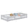 Wooden low bed N01 grey