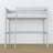 Loft bed grey – wooden ladder and safety rail, Nizio Home