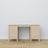 Desk 6S bleached oak wood – side view, tabletop depth