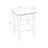 Pine bedside table 1S N01 Scandi natural pine