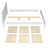 Double bed black and oak – wooden slatted frame, Nizio Home
