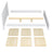 Double bed with drawer grey wood – side view, Nizio