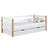 Łóżko sofa z szufladą N01 biało dębowy – widok z innej perspektywy, polskie meble