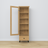 Oak Display Cabinet 1S 57 Scandi Black / Natural Oak