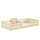 Wooden low bed N01 clear pine