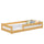 Wooden low bed N02 natural pine
