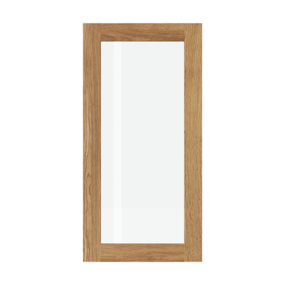 Oak front with glass