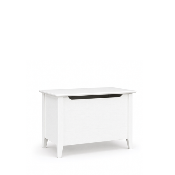Drewniany kufer Scandi biały