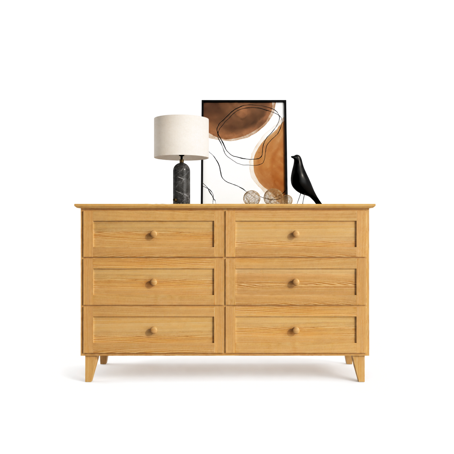 Sosnowa komoda 6S 154 Scandi sosna naturalna