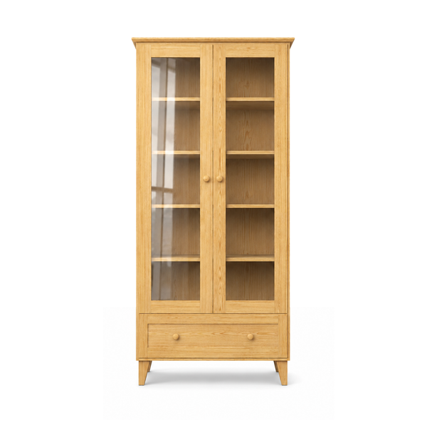 Sosnowa witryna 1S 90 Scandi sosna naturalna